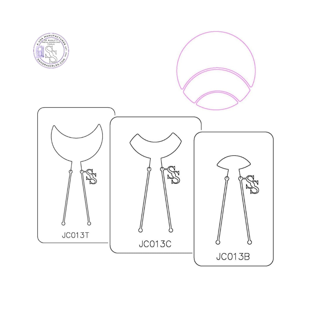 PANCAKE DIE JC013 3 PIECE NECKLACE